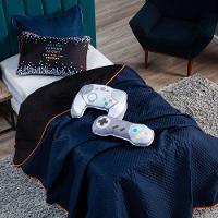 Kit Cobre Leito Retro Game Controle Dupla Face C/ Almofadas Queen 07 Peças - 6