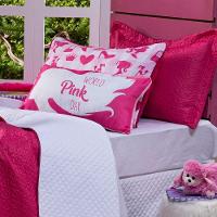 Kit Cobre Leito Paty Pink Dupla Face C/ Almofadas Solteiro 06 Peças - 9