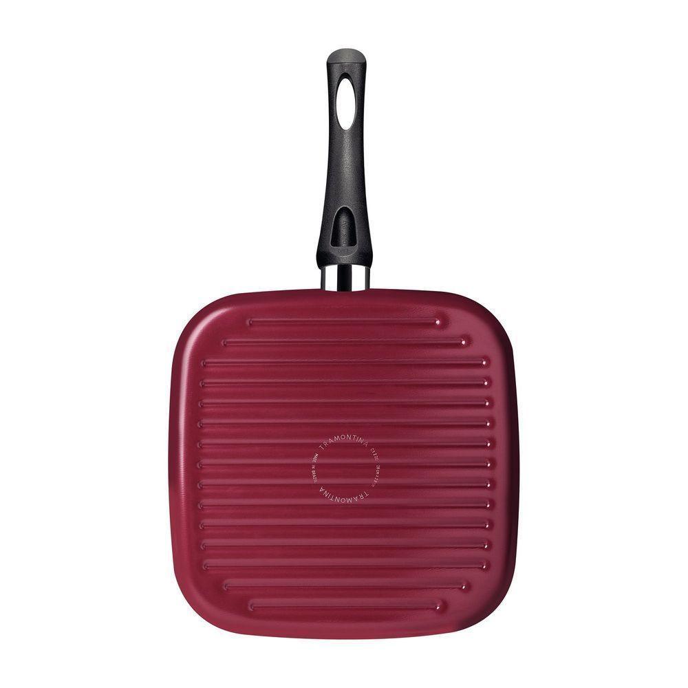 Bistequeira Tramontina Paris 28cm 2,3l Em Alumínio Com Antiaderente Starflon Max Vermelho Tramontina - 5
