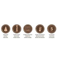 Mezzaluna Tramontina Polywood Com Lâmina Em Aço Inox E Cabo De Madeira Castanho Tramontina - 13