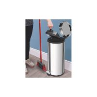 Lixeira Inox Com Pedal Brasil Com Acabamento Polido E Balde Interno Removível 30 L - 7