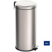 Lixeira Inox Com Pedal Brasil Com Acabamento Polido E Balde Interno Removível 30 L - 9