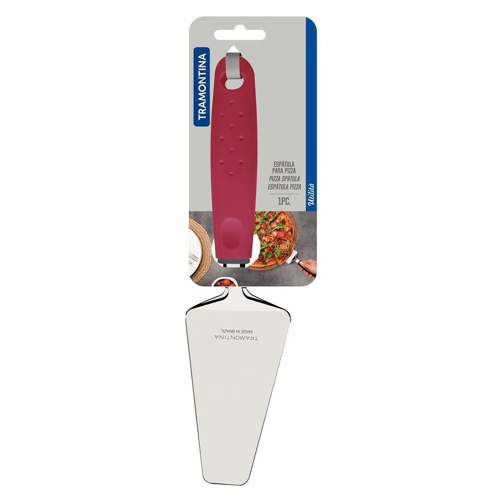 Espátula Para Pizza Tramontina Utilitá Em Aço Inox Com Cabo De Polipropileno Vermelho Tramontina - 3