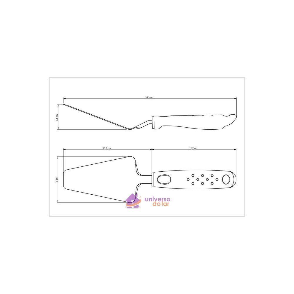 Espátula Para Pizza Tramontina Utilitá Em Aço Inox Com Cabo De Polipropileno Vermelho Tramontina - 5