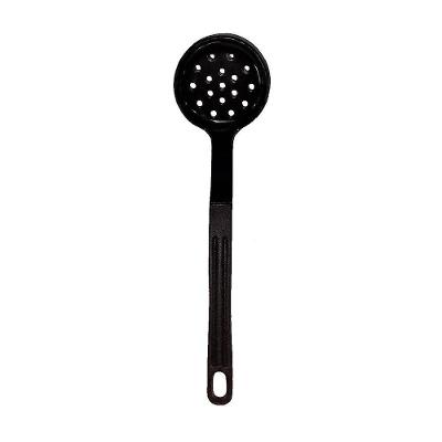 Escumadeira Talher Em Nylon Cozinha Utensílio Preto 28Cm