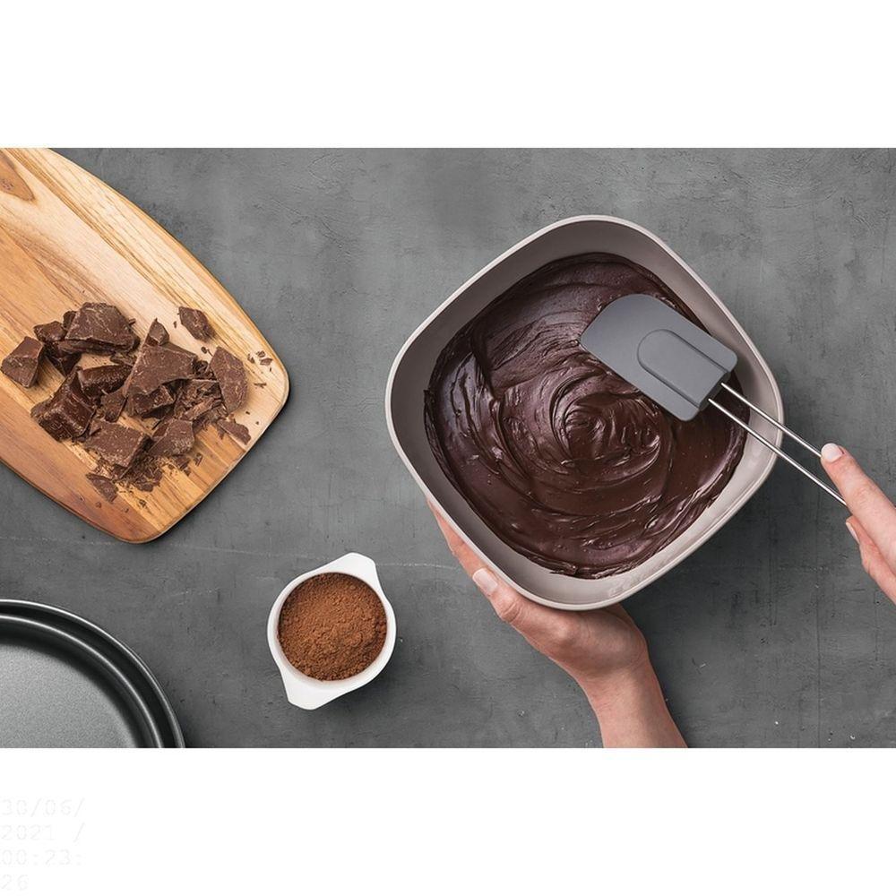 Espátula Em Silicone Tramontina Moldê Cinza Com Cabo Em Aço Inox Tramontina - 2