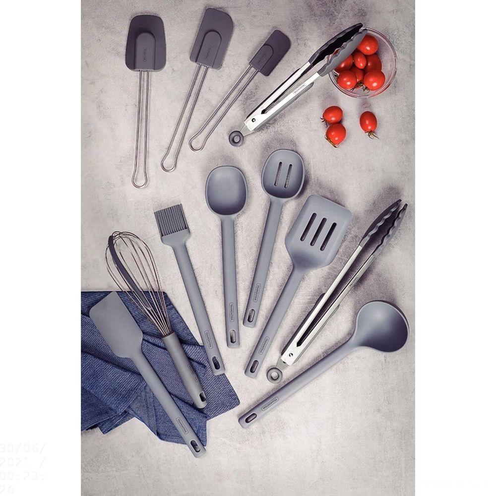 Espátula Em Silicone Tramontina Moldê Cinza Com Cabo Em Aço Inox Tramontina - 3