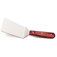 Espátula Para Frituras 5" Tramontina Em Aço Inox E Cabo Madeira Polywood Vermelho Tramontina - 1