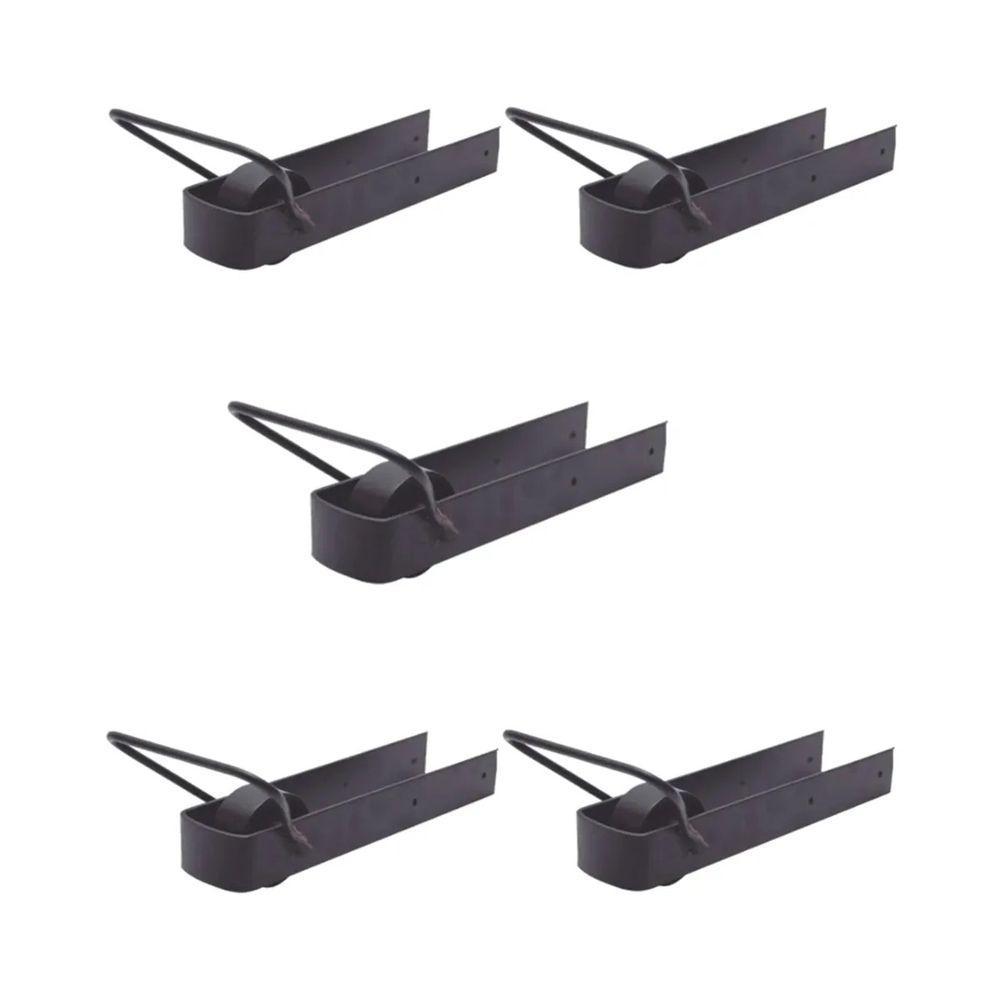 Kit 5 Pares De Trinco Correr Porteira Com Rodinha 350X70Mm. - 1