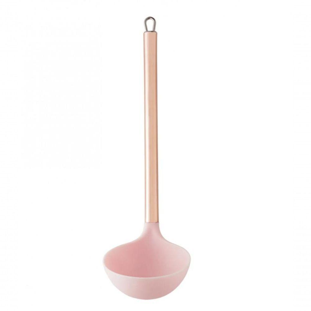 Concha De Nylon Com Cabo De Aço Inox Rosé 30 Cm - Lyor - 1