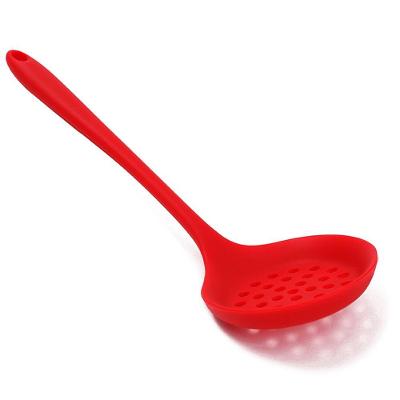 Escumadeira De Silicone Bueno 29,8Cm Vermelho