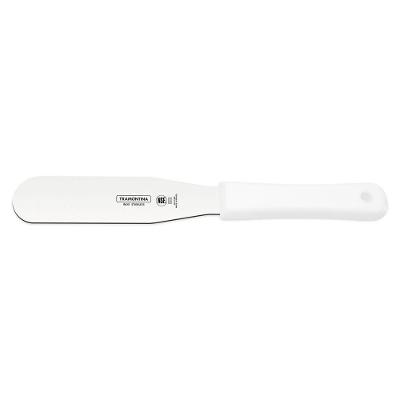 Espátula Para Confeiteiro 8" Tramontina Lâmina Aço Inox E Cabo Branco Tramontina