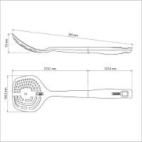 Espumadeira Com Furo Tramontina Verano Com Bojo Em Nylon E Cabo De Polipropileno ônix Tramontina - 2