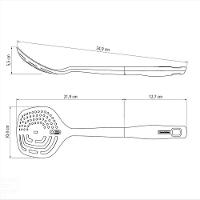 Espumadeira Com Furo Tramontina Verano Com Bojo Em Nylon E Cabo De Polipropileno ônix Tramontina - 3