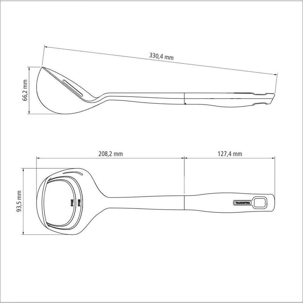 Concha Tramontina Verano Com Bojo Em Nylon E Cabo De Polipropileno ônix Tramontina - 2
