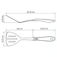 Espátula Tramontina Fluence Com Lâmina Em Aço Inox E Cabo Em Polipropileno Vermelho Tramontina - 5