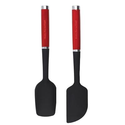 Kit 3 Espátulas Confeitaria Cozinha Vermelho Kitchenaid