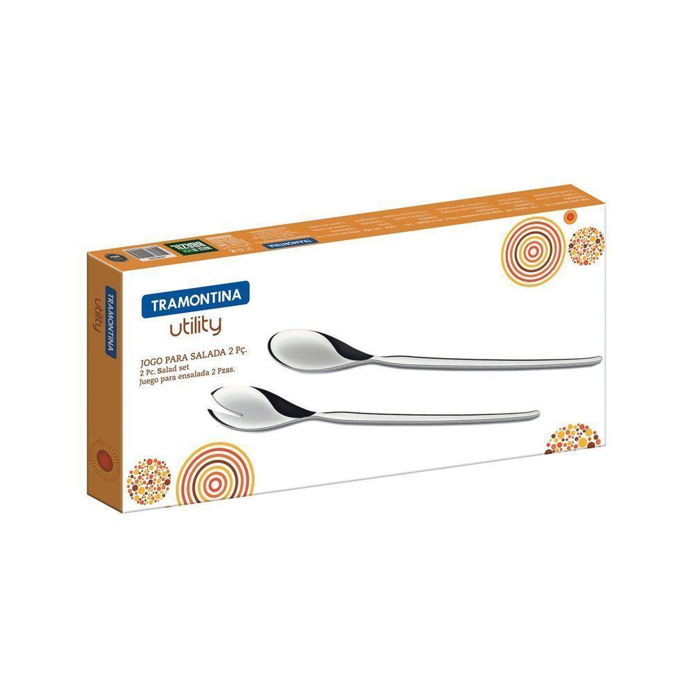 Jogo De Talheres Para Salada Tramontina Cosmos Em Aço Inox Acabamento Alto Brilho 2 Peças Tramontina - 8
