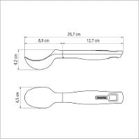 Concha Para Sorvete Tramontina Verano Com Bojo Em Abs E Cabo De Polipropileno Vermelho Tramontina - 5