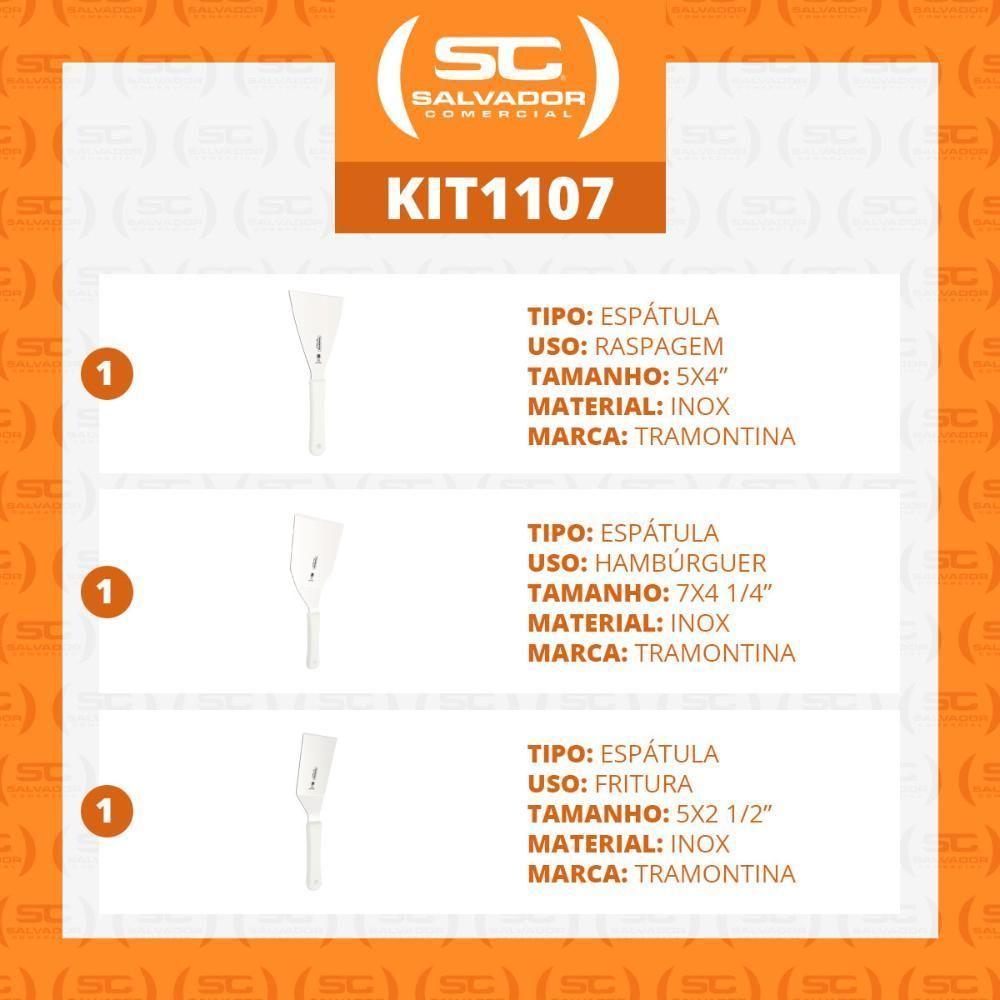 Kit - Conjunto De Espátulas Profissionais Alto Rendimento Para Lanches - Tramontina - 3