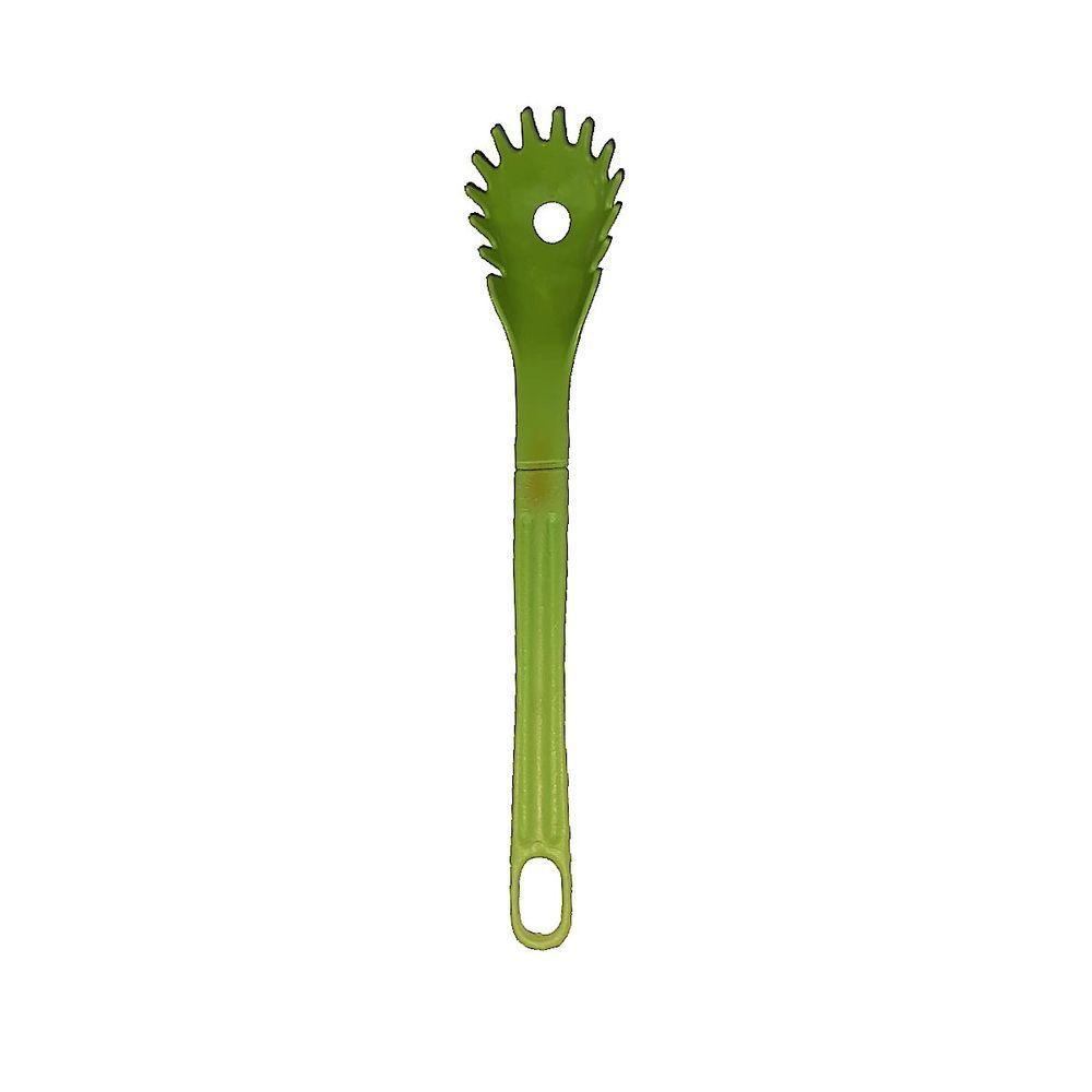 Colher Pegador De Macarrão Nylon Talher Utensílio Verde 28Cm - 1