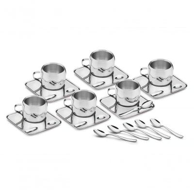 Kit Para Café Em Aço Inox Acabamento 18 Peças Tramontina