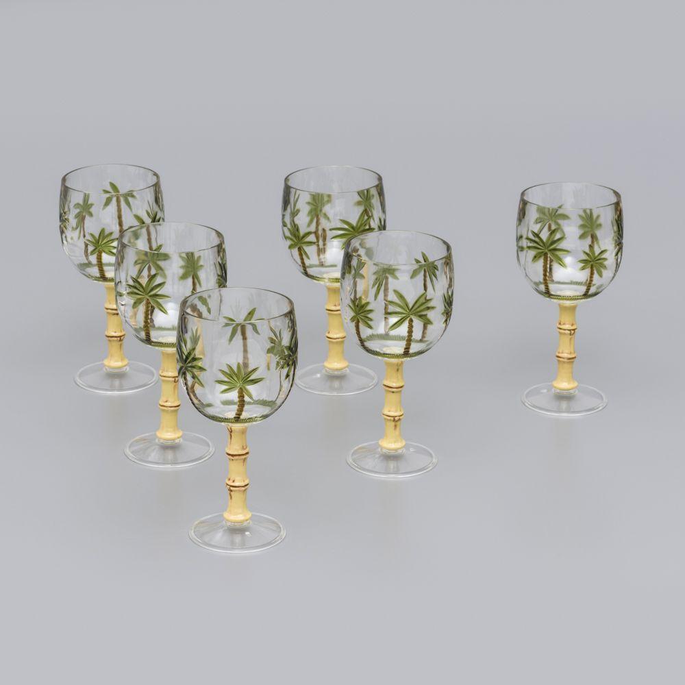 Jogo 6 Tacas De Acrilico Palm Tree - 1