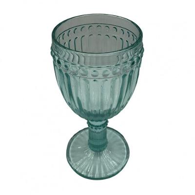 Taca De Vinho 230 Ml De Vidro Verde - 6 Peças