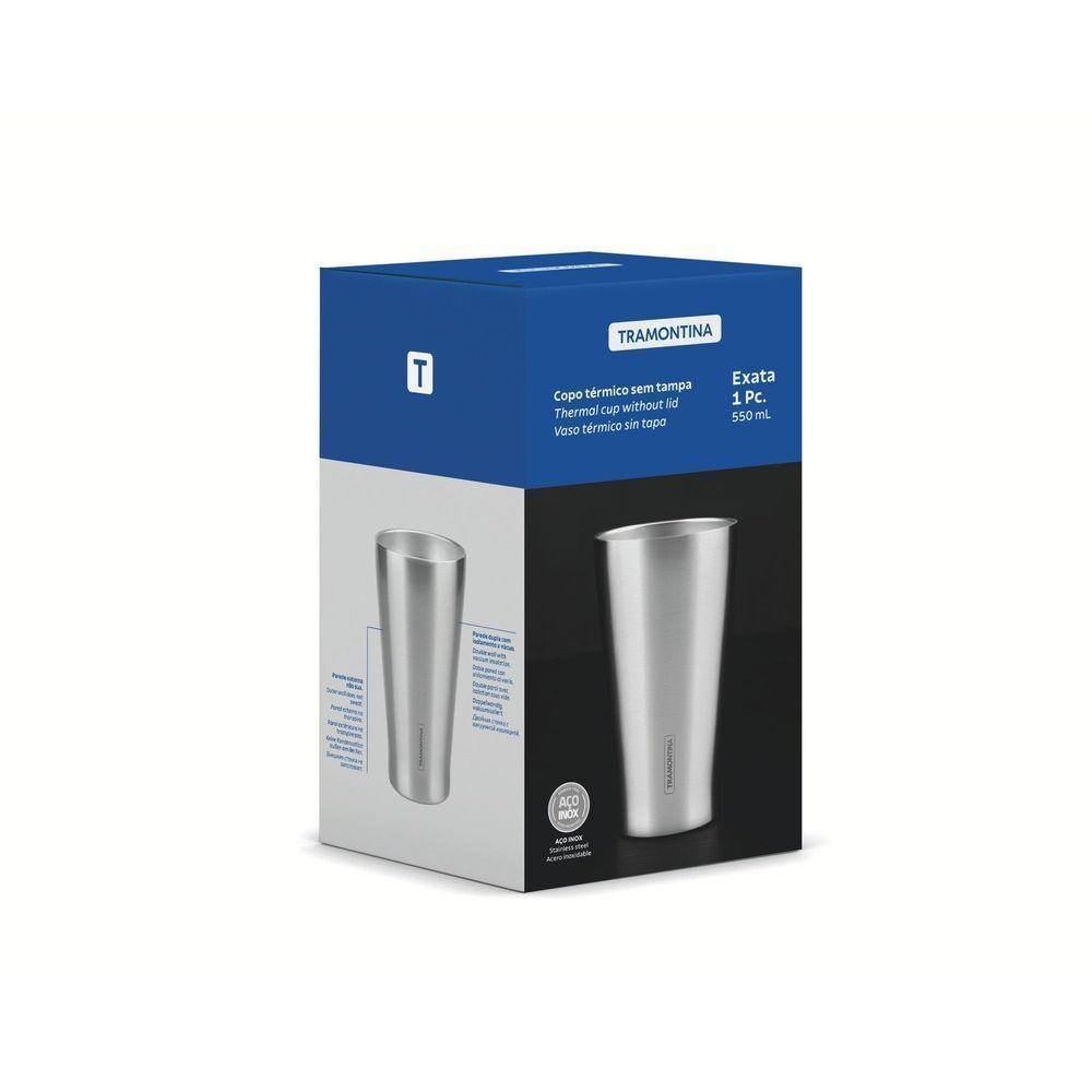 Copo Térmico Tramontina Em Aço Inox Sem Tampa 550 Ml Tramontina - 2