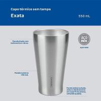 Copo Térmico Tramontina Em Aço Inox Sem Tampa 550 Ml Tramontina - 11