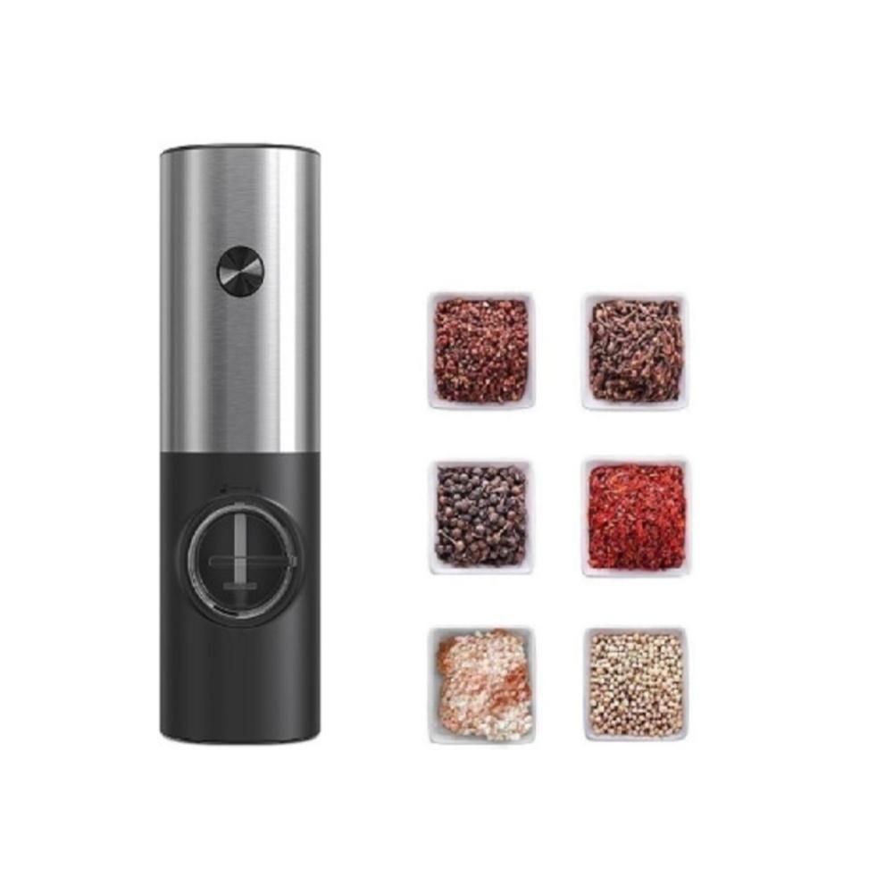 Moedor De Pimenta E Sal Elétrico Especiarias A Pilha Inox - 3