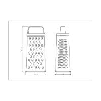 Ralador 4 Faces Tramontina Utilitá Em Aço Inox - 2