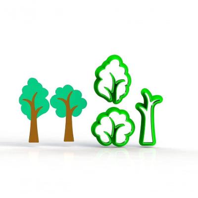 Cortador árvores Do Bosque - Modular Mod 3 Tamanho 5 Cm