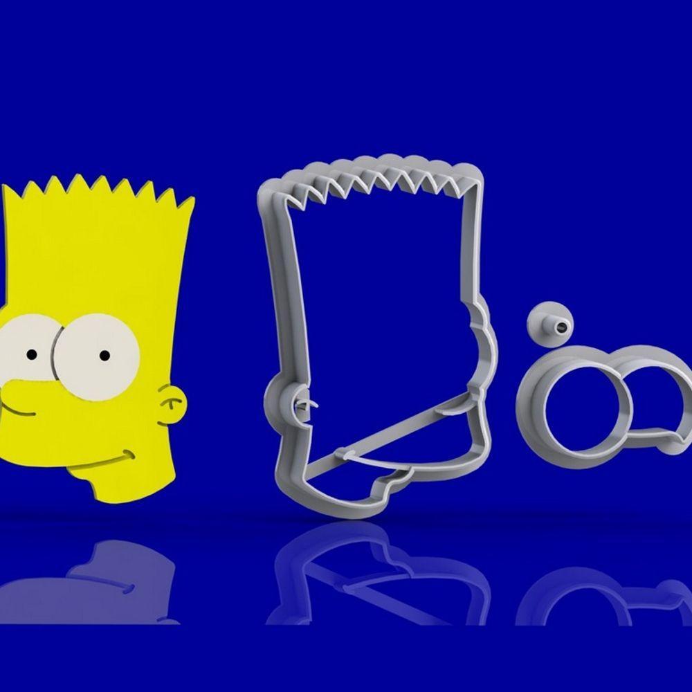Cortador Kit Simpsons 5 Personagens Modulares Tamanho 5Cm - 2