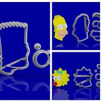 Cortador Kit Simpsons 5 Personagens Modulares Tamanho 5Cm - 1