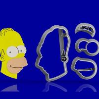 Cortador Kit Simpsons 5 Personagens Modulares Tamanho 5Cm - 3