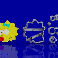 Cortador Kit Simpsons 5 Personagens Modulares Tamanho 5Cm - 5