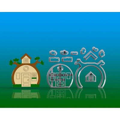 Cortador Masha E O Urso Casa Modular Tamanho 8Cm