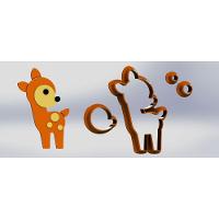 Cortador Bambi Floresta Modular Tamanho 8Cm - 1