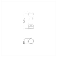 Moedor De Sal Ou Pimenta Tramontina Em Aço Inox E Acrílico Com Moinho Em Cerâmica Tramontina - 5