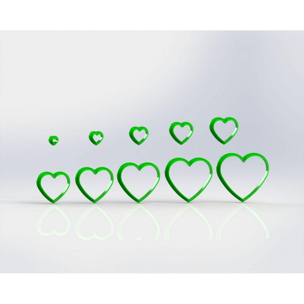 Cortador Polymer Clay Coração Tamanho 1,5cm - 1