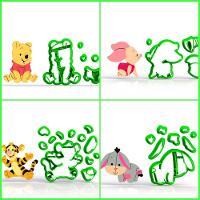 Cortador Kit Ursinho Pooh Corpo - 4 Modelos Modulares 6 Cm - 1