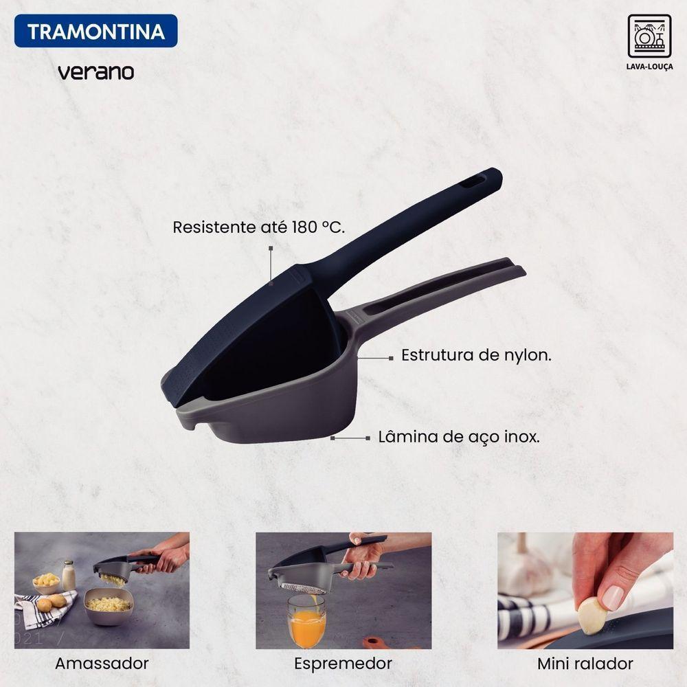 Amassador Para Batatas Verano Com Estrutura De Nylon Com Lâmina De Aço Inox ônix - 2