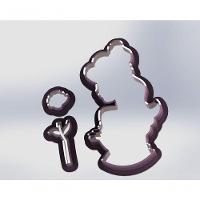 Cortador Kit Alice 3 Modelos Tamanho 5Cm