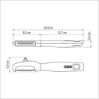 Descascador Verano Com Lâmina Em Aço Inox E Cabo De Polipropileno Com Corte Julienne Verm