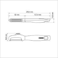 Descascador Verano Com Lâmina Em Aço Inox Com Fio Microsserrilhado E Cabo De Polipropilen - 5