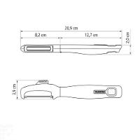 Descascador Verano Com Lâmina Em Aço Inox Com Fio Microsserrilhado E Cabo De Polipropilen - 11