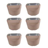 Descascador Manual Fatia Corta Kit 6 Uni Lamina Inox - 1