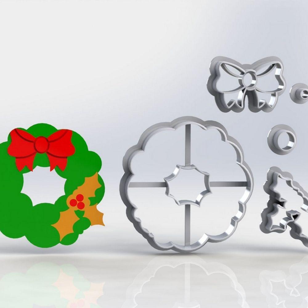 Cortador Natal Guirlanda Modular Tamanho 7Cm - 1