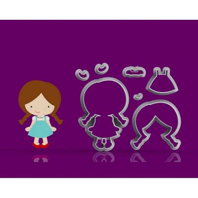 Cortador Kit O Mágico de Oz Dorothy Modular Tamanho 6cm